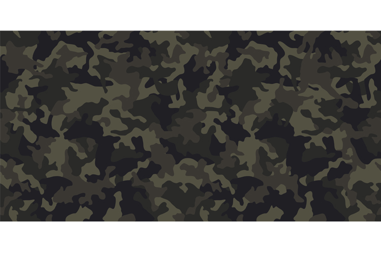 Camouflage pattern, camo seamless texture. Vector background