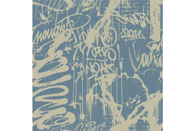 Graffiti seamless pattern. Street art. Vector background