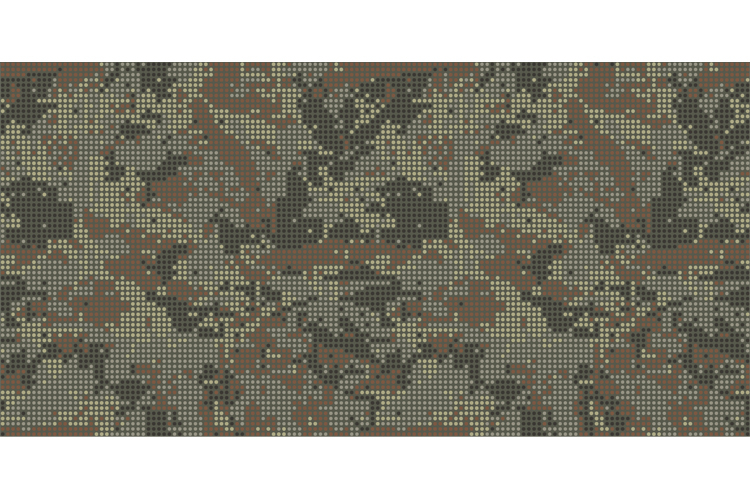 Halftone seamless camouflage. Digital camo texture. Vector