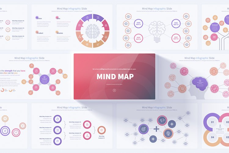 Mind Map PowerPoint Infographics example image 1