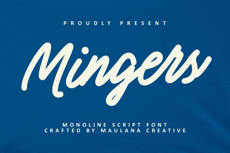 Mingers Monoline Script Font