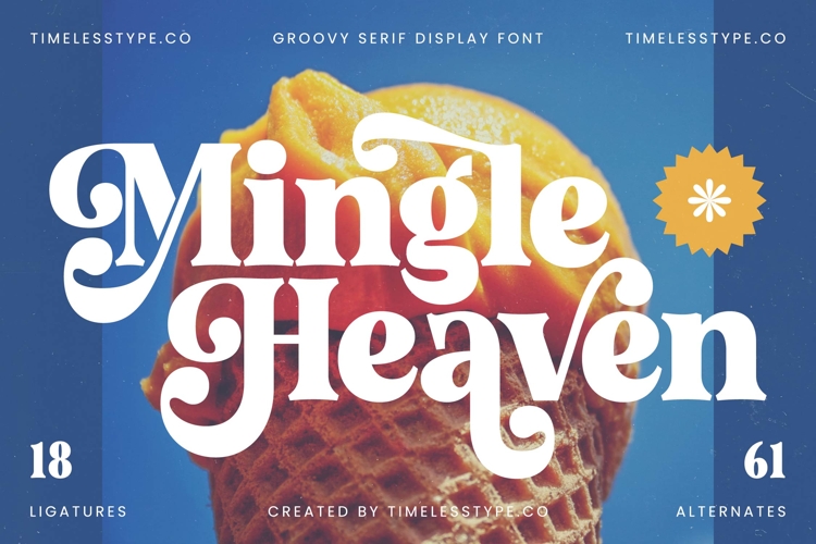 Mingle Heaven - Groovy Serif Display Font