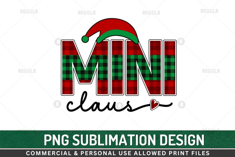 Mini claus png, Mini sublimate, sublimation design