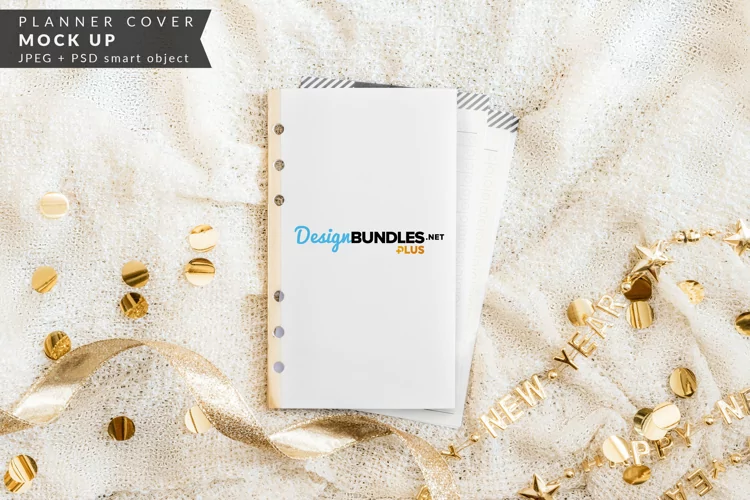 Mini Planner Cover Mock up for New Year