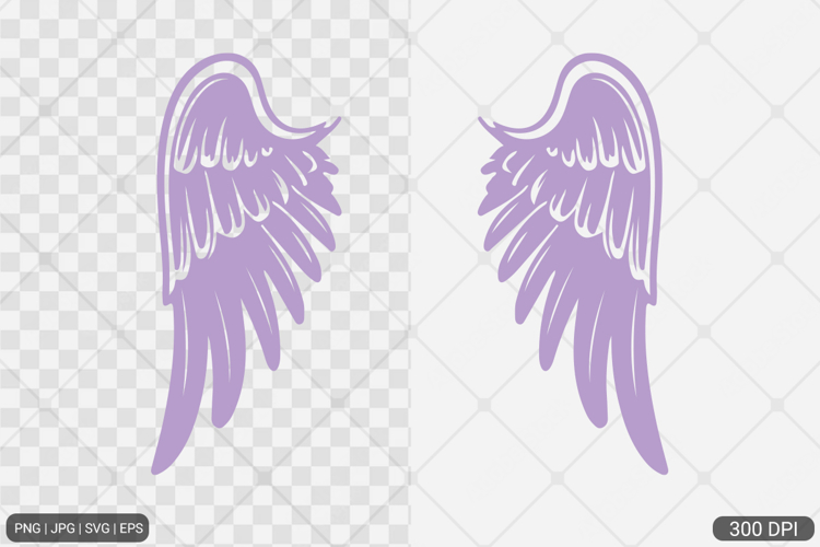 Simple Angel Wings Clipart