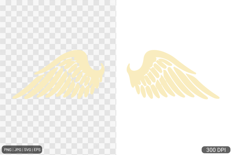 Simple Angel Wings Clipart