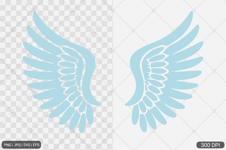 Simple Angel Wings Clipart