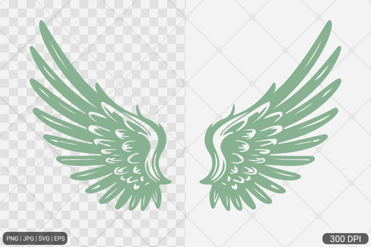 Simple Angel Wings Clipart