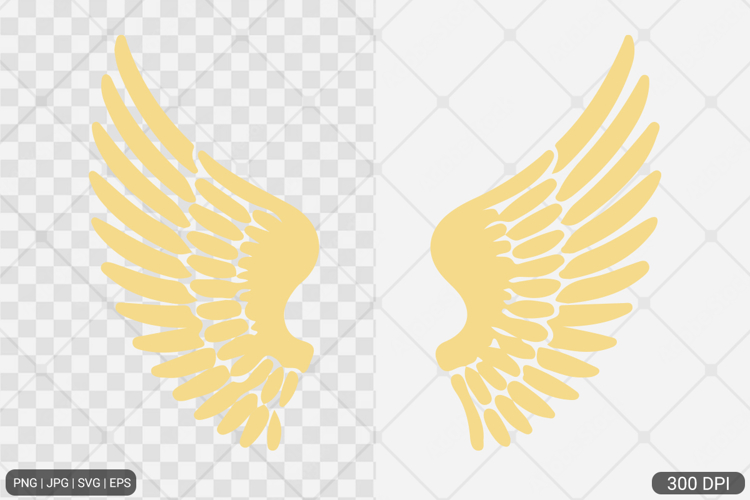 Simple Angel Wings Clipart