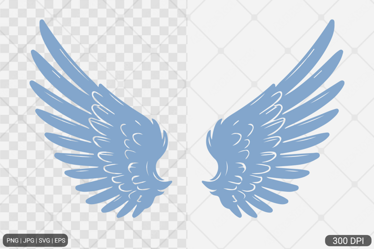Simple Angel Wings Clipart
