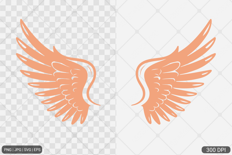 Simple Angel Wings Clipart