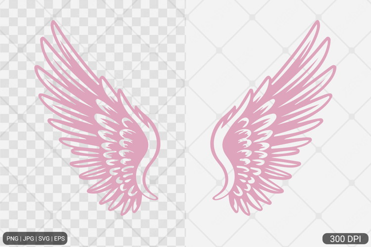 Simple Angel Wings Clipart