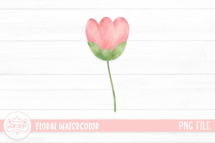 Botanical Watercolor Illustration, Floral Watercolor Design example image 1