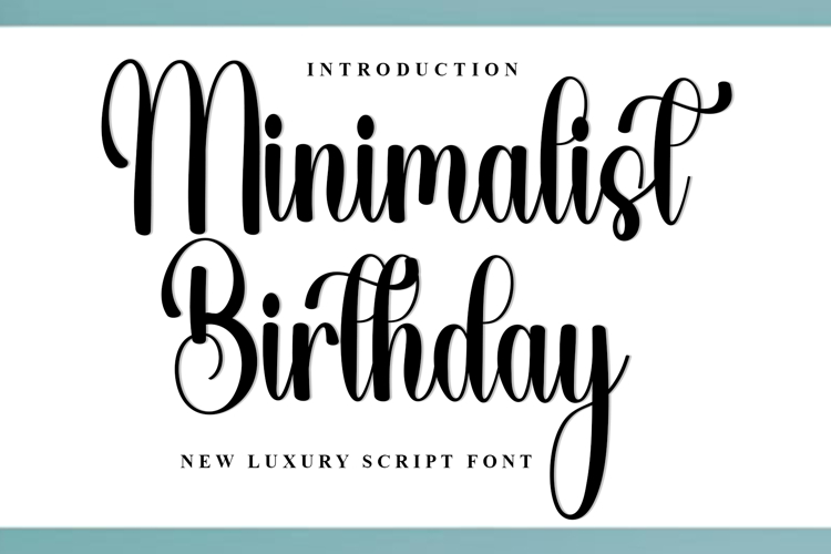 Minimalist Birthday