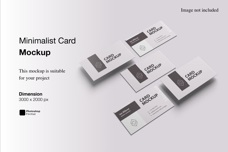 Minimalist Card Mockup example image 1