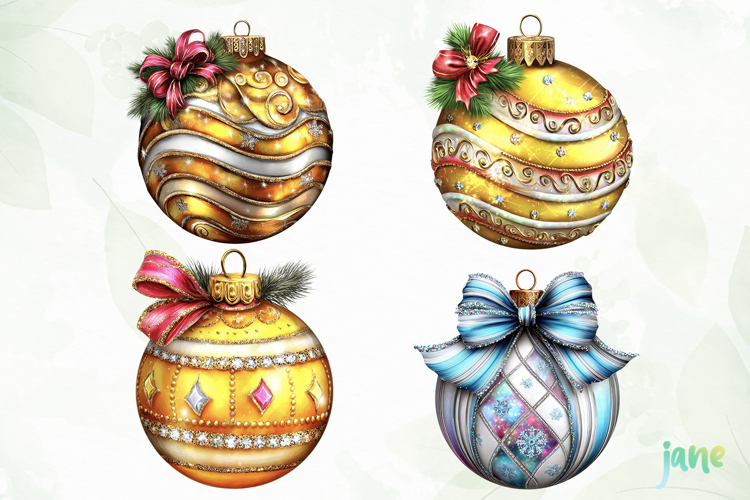 Minimalist Christmas Ornament Clipart