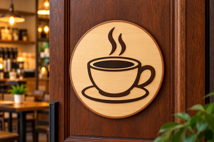 Minimalist Coffee Cup Laser Cut SVG