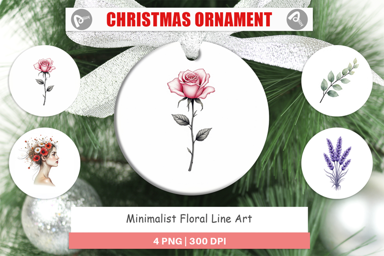 Floral Art Ornament
