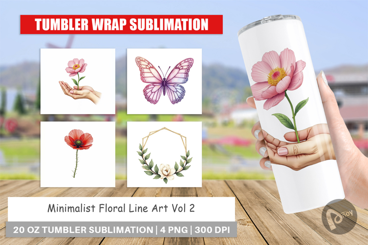 Floral Art Tumbler