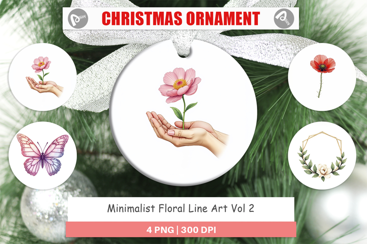 Floral Art Ornament