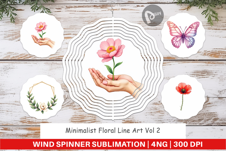 Floral Art Wind Spinner