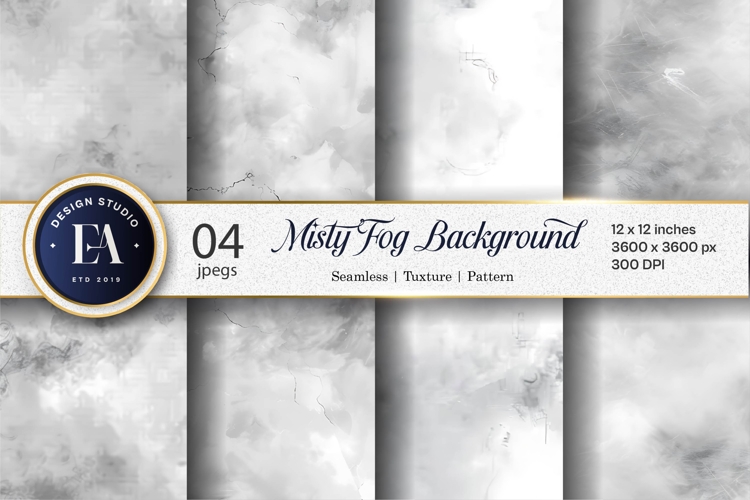 Minimalist Misty Fog Digital Paper