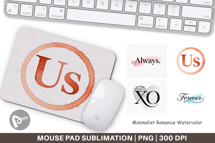 Minimalist Romance Mouse Pad