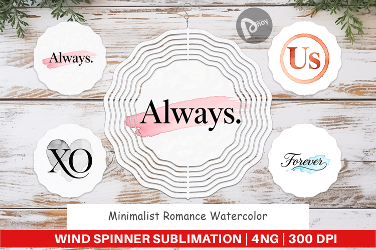 Minimalist Romance Wind Spinner