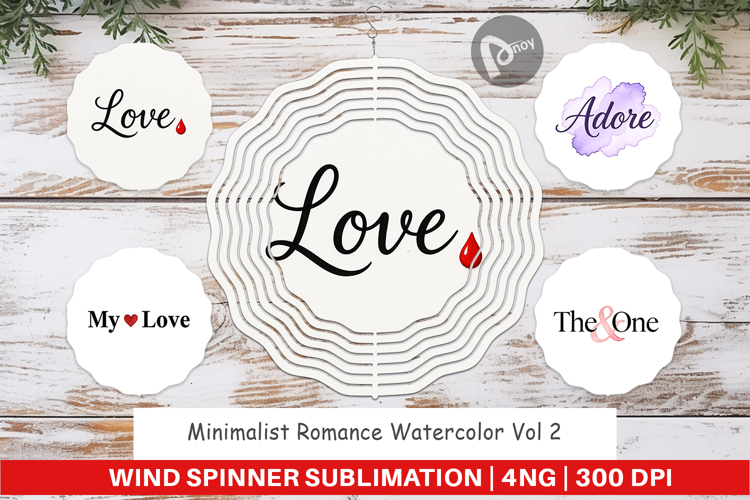 Minimalist Romance Wind Spinner