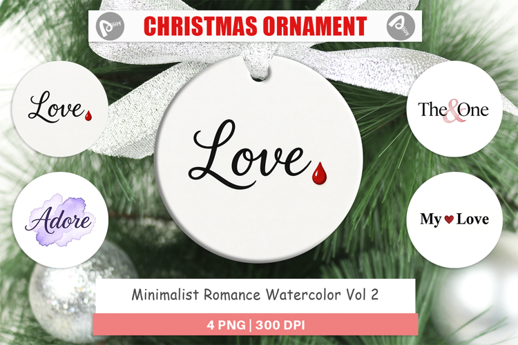 Minimalist Romance Ornament
