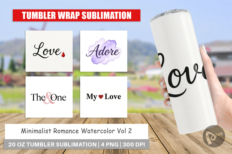 Minimalist Romance Tumbler
