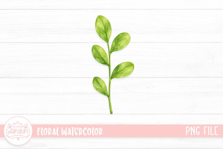 Botanical Watercolor Illustration, Floral Watercolor Design example image 1