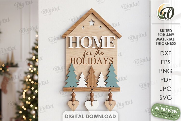 Rustic Sign Me Sign Holiday Door Sign Laser Cut. Wall Hanger. Home Sign SVG - Design Bundles