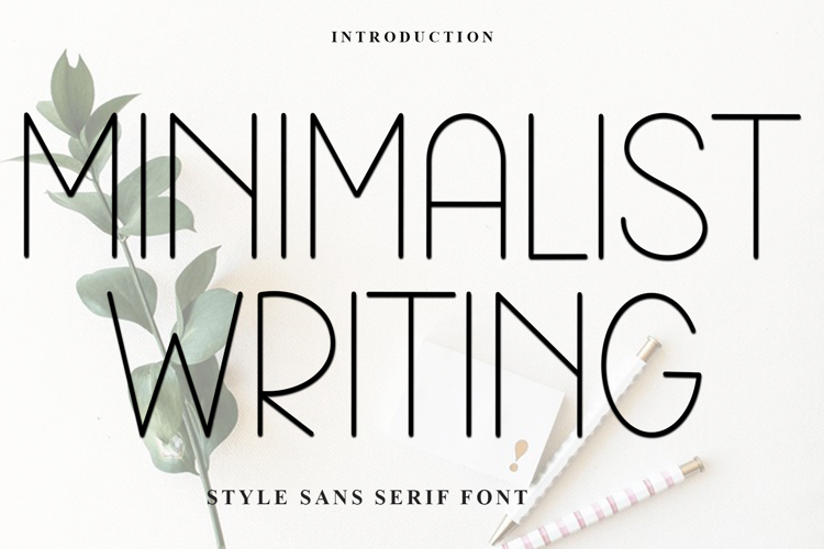 Minimalist Fonts Image 16