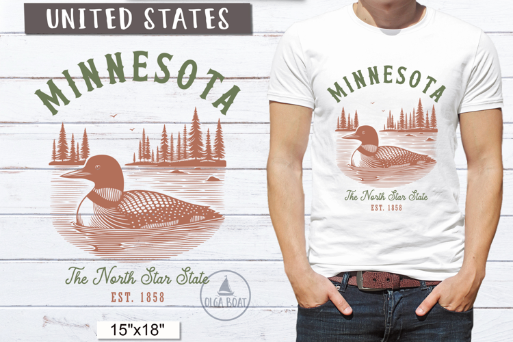 Minnesota PNG | Vintage United States Sublimation Design
