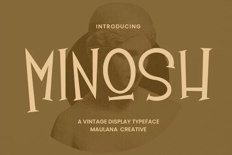 Minosh Vintage Display Typeface