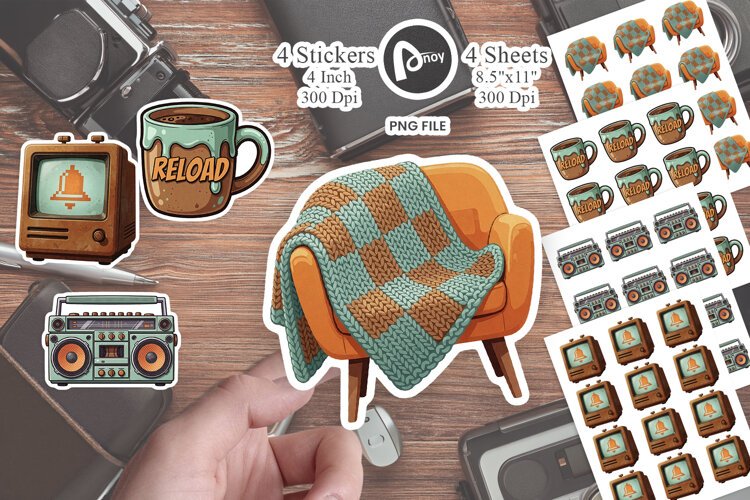 Cyber-Cabin Gamer Sticker example image 1