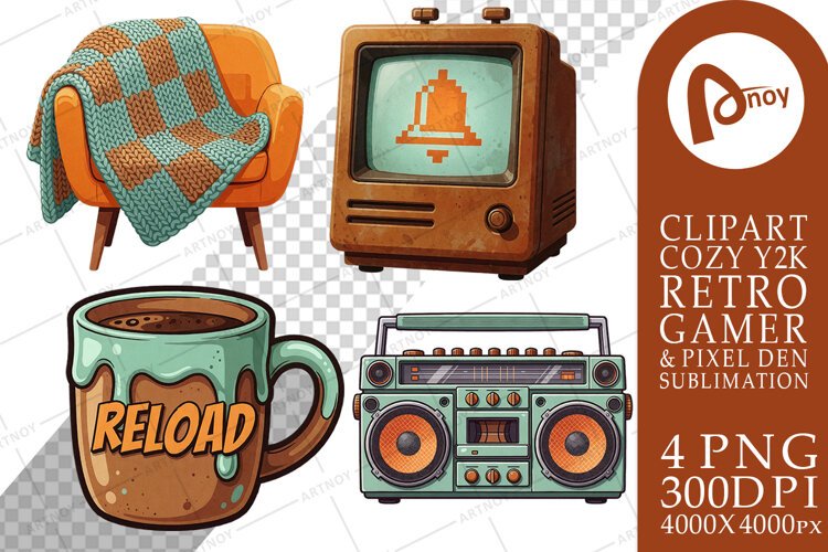 Cyber-Cabin Gamer Sublimation example image 1