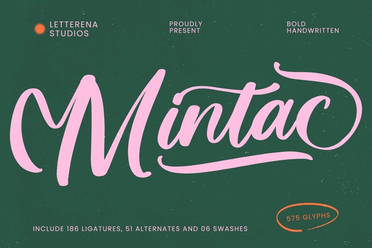 Mintac Bold Handwritten Font