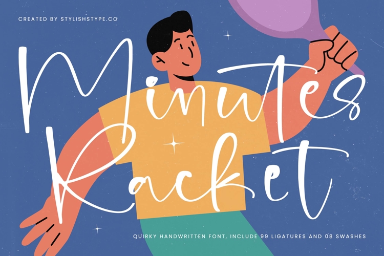 Minutes Racket - Quirky Handwritten Font