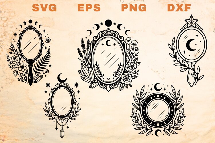 Celestial Magic Mirrors SVG example image 1