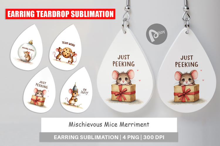 Mice Merriment Earring