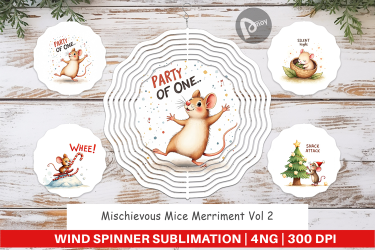 Mice Merriment Wind Spinner