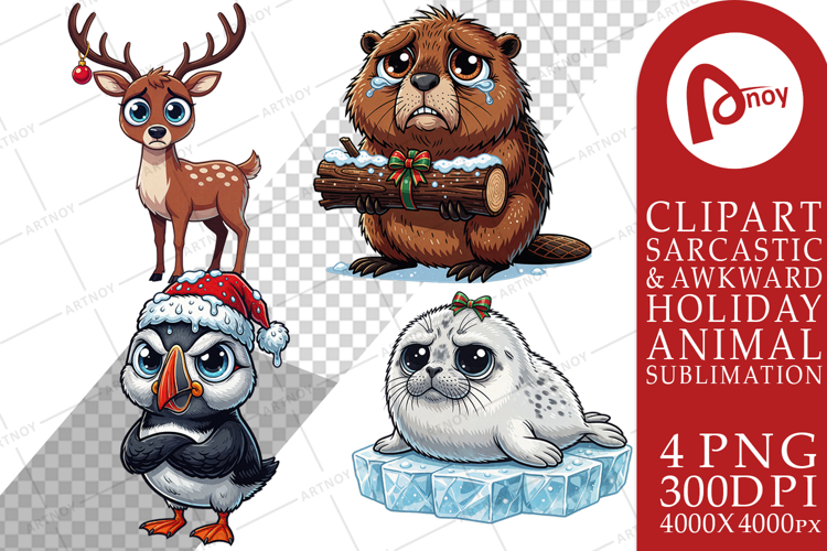 Freezing Winter Animals Sublimation