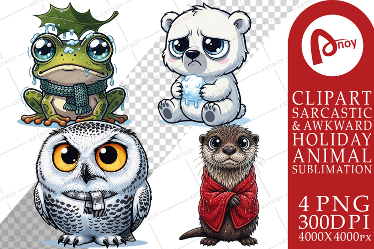 Freezing Winter Animals Sublimation
