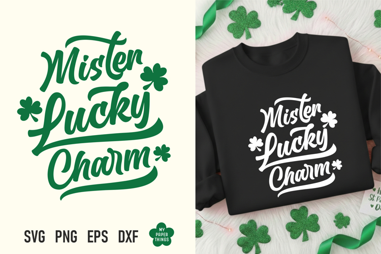 St Patricks day svg, Mister Lucky Charm Svg Png