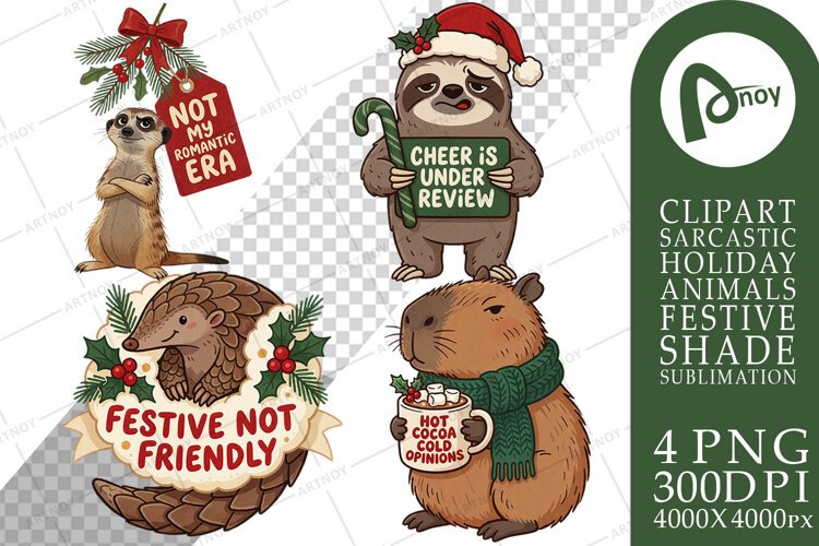 Mistletoe Side-Eye Sarcastic Pets Sublimation example image 1