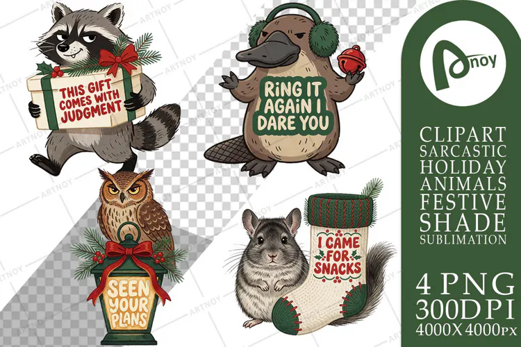 Mistletoe Side-Eye Sarcastic Pets Sublimation