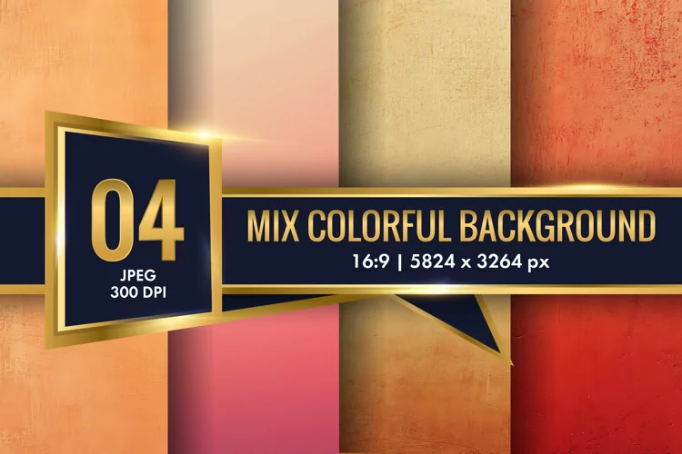 Mix Colorful Background Digital Paper | Texture Background