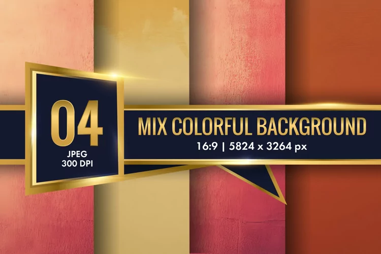Mix Colorful Background Digital Paper | Texture Background